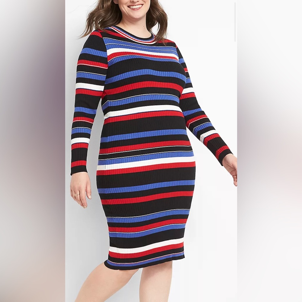 Lane Bryant Ribbed Sweater Dress